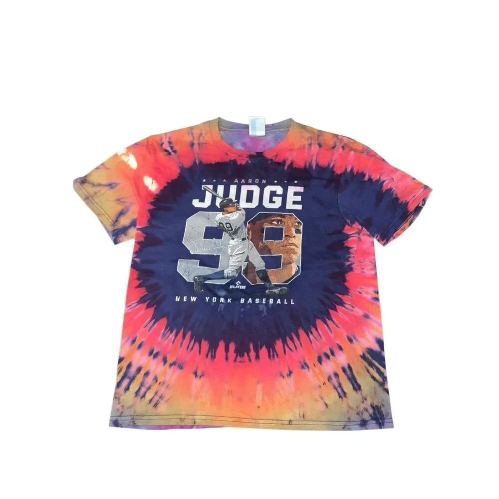 New York Yankees Aaron Judge Youth Tie-Dye Tee